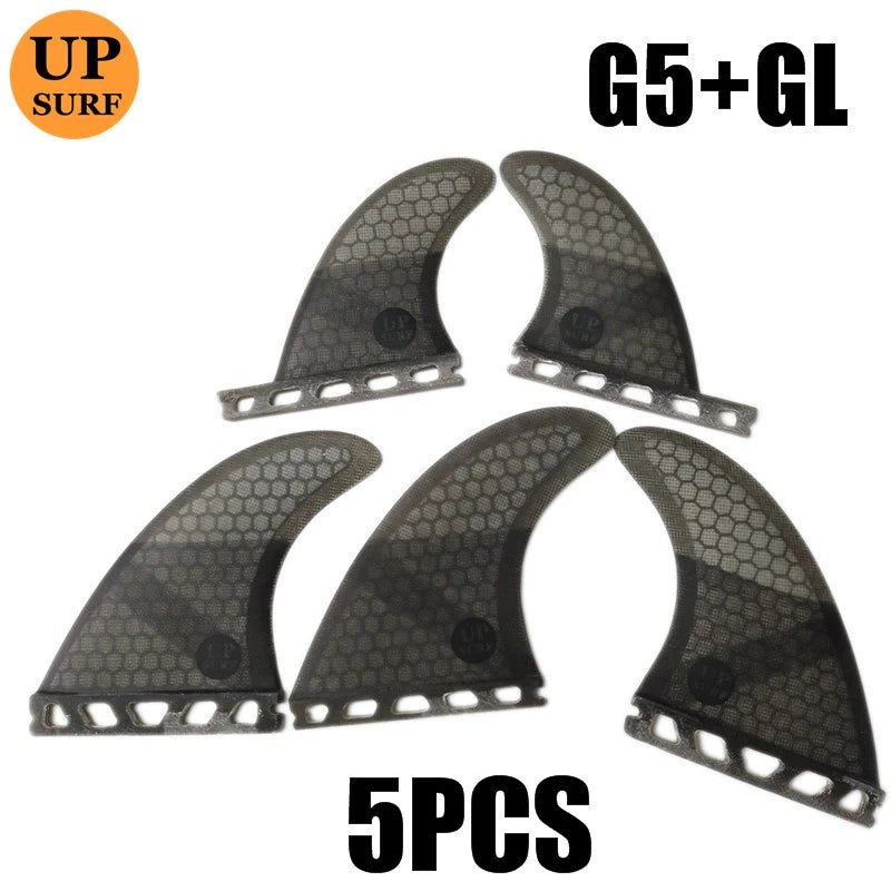 Quillas de surf 5 unids/set M + GL Quad Surf Multicolor